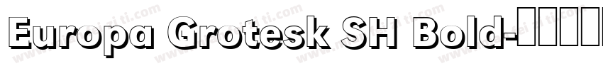 Europa Grotesk SH Bold字体转换